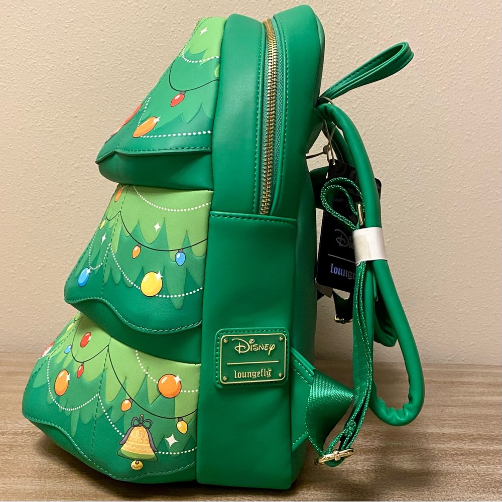 NWT Loungefly Disney Chip ‘N Dale Christmas Tree Backpack